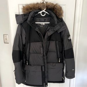 The North Face TNF Men’s Puffer Coat Parka L Super Warm Removable Hood
